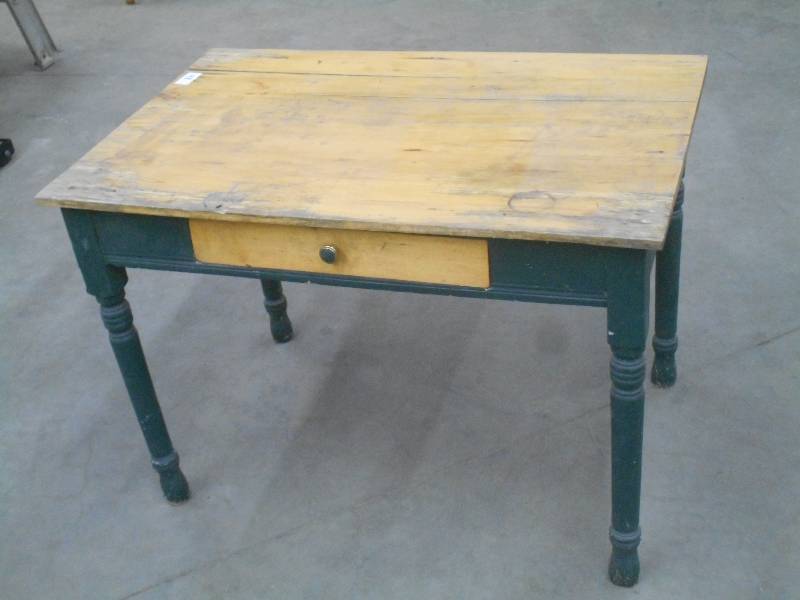 lot 48 image: Vintage 4 Wooden Table ...
