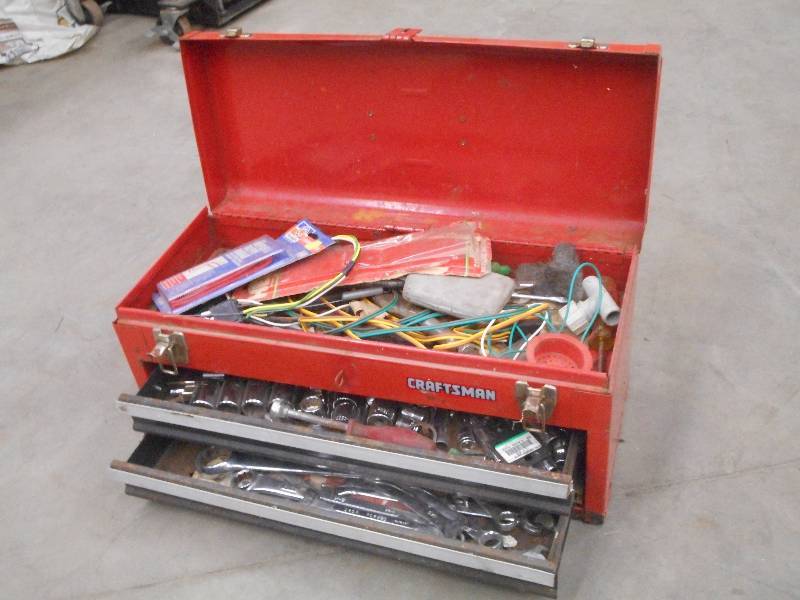 lot 52 image: Craftsman Toolbox Full Of Assorted ...