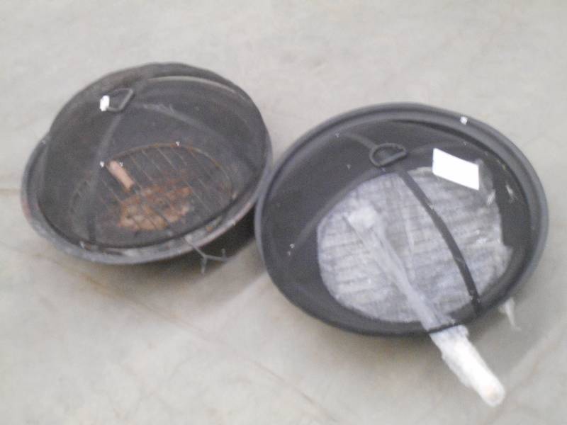 lot 111 image: (2) 24 Outdoor Fire Pit Sets, (1) ...