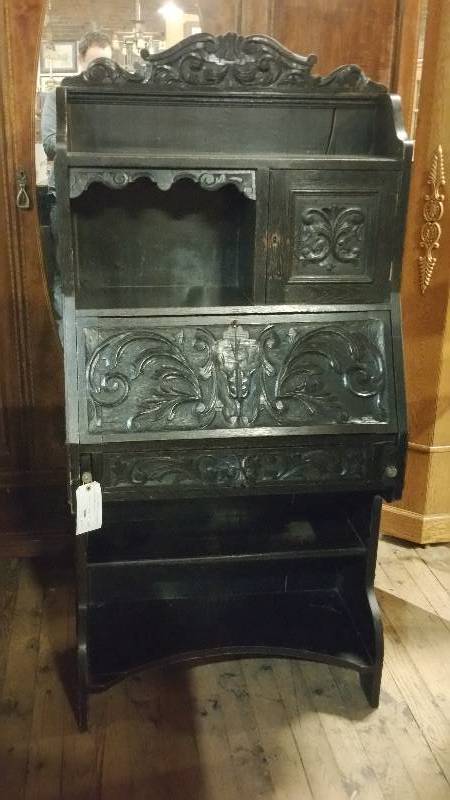 lot 20 image: Victorian Gothic Revival Secretary Desk