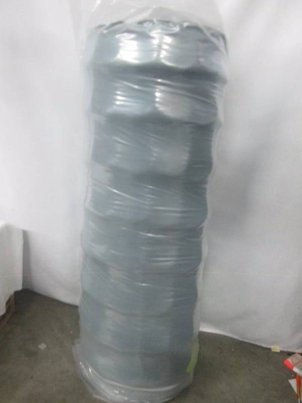 lot 7 image: Wolf Mattress Slumber Express Smooth-Top Gray Mattress - Twin