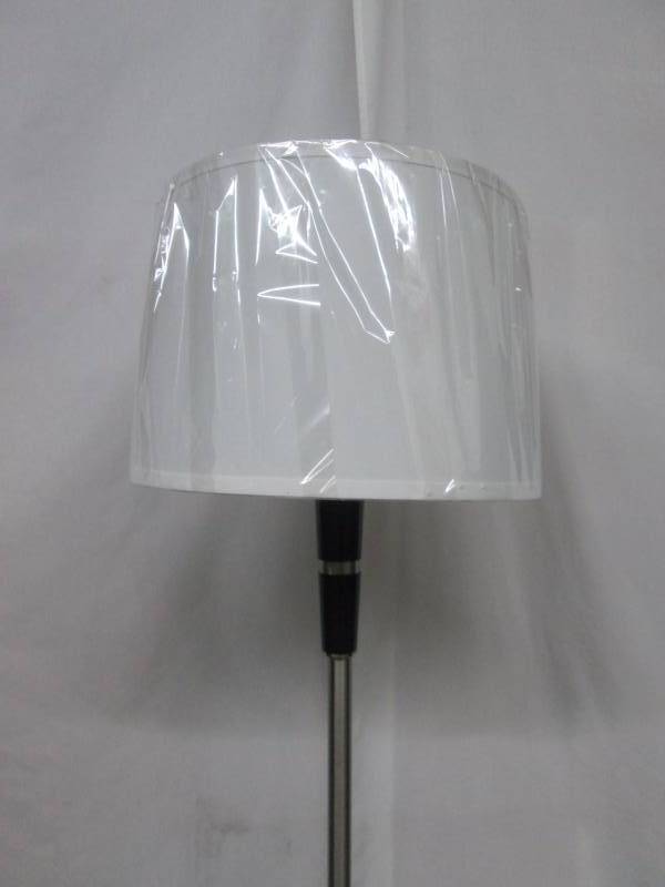 lot 31 image: McLeland Design Brushed Steel Floor Lamp