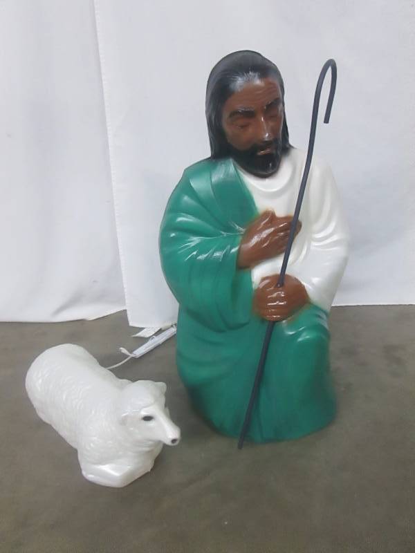 lot 70 image: African American Shepherd & Sheep Set