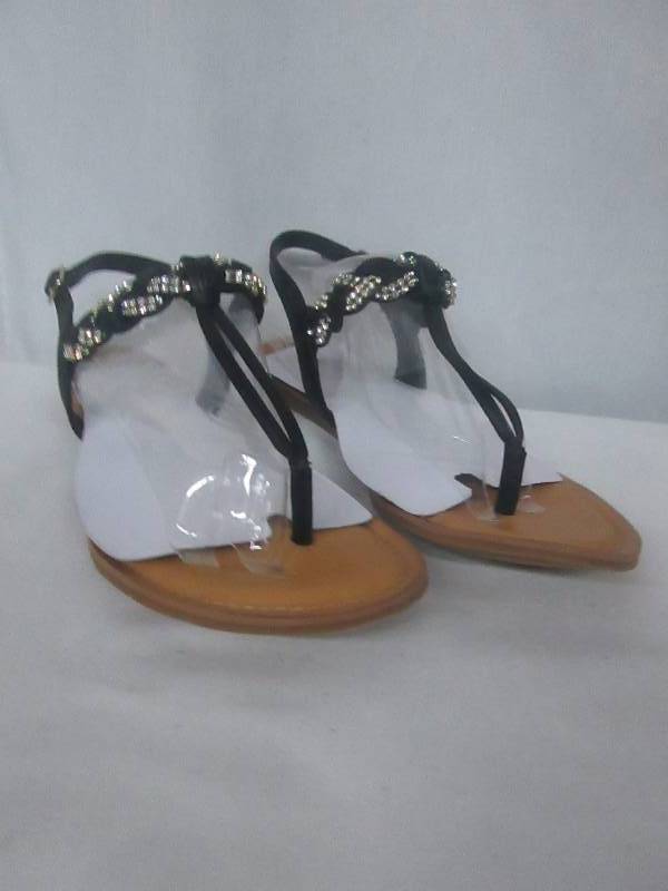 lot 54 image: Fergalicious Womens Shelly Braided Thong Sandal
