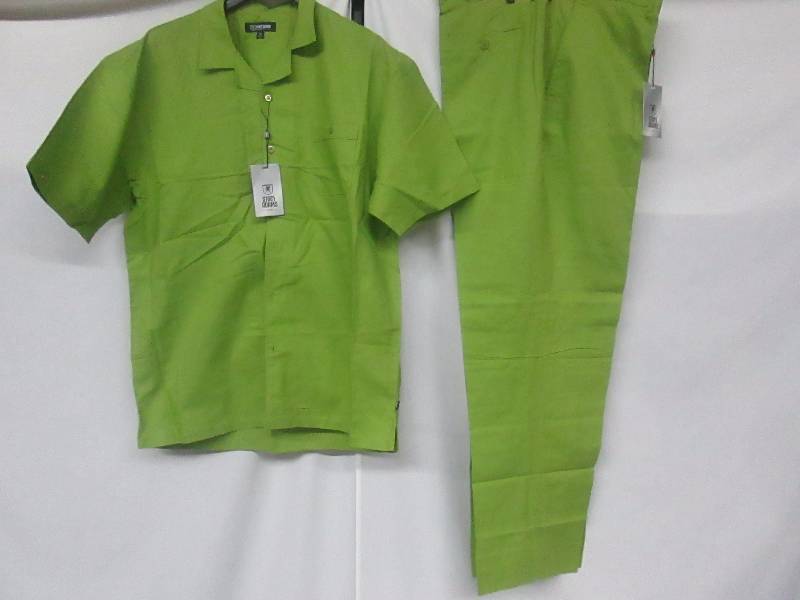 lot 72 image: Stacy Adams Mens BigTall 2-pc. Linen  Cotton Pant Set