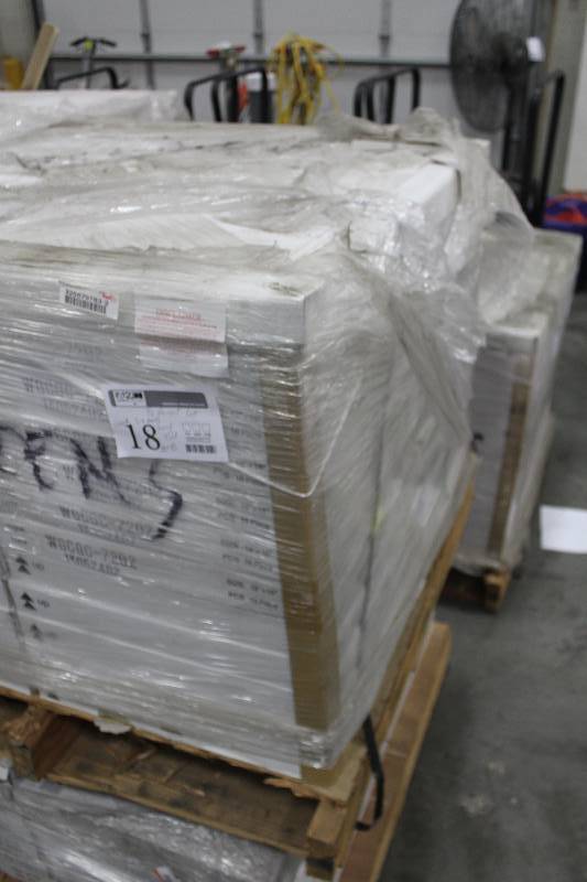 lot 18 image: 12 Pallet Lot of (Approximately 24) Boxes of 18x18in. Vinyl Tile