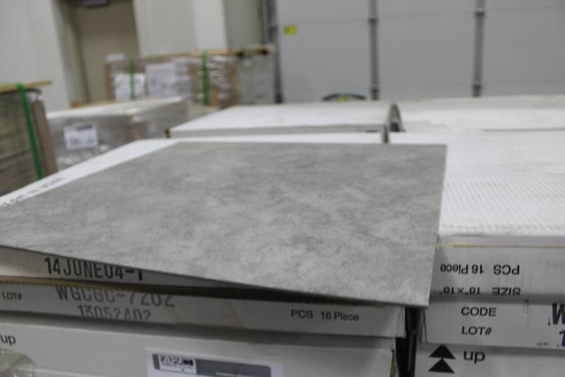 lot 29 image: 12 Pallet Lot of (Approximately 22) Boxes of 18x18in. Vinyl Tile