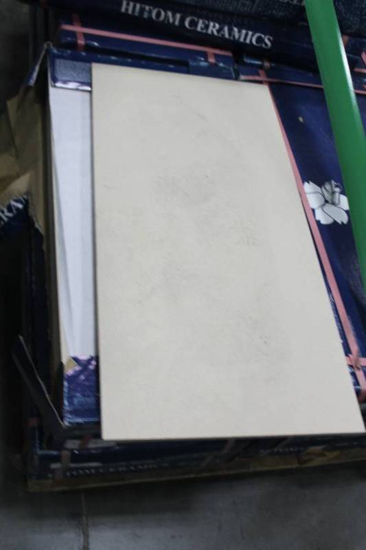 lot 59 image: 12 Pallet Lot of (Approximately 20) Boxes of Hitom Ceramics #6 Gateway 23.5x11.75in. Porcelain Tile