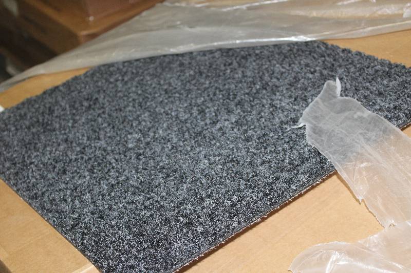 lot 91 image: 12 Pallet Lot of (10) Boxes of Ambassador Ultra Tyte 59oz. Tackfast 24x24in. Hobnail Tile