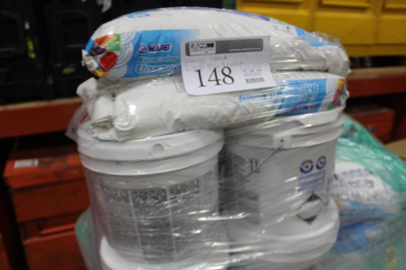 lot 148 image: Pallet Lot of (8) Grout & Mortar