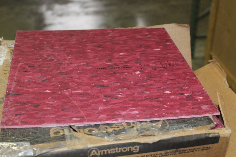 lot 115 image: Pallet Lot of (18) Boxes of Armstrong 12x12x18in. Vinyl Composition Tile