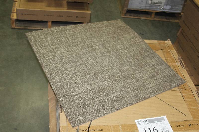 lot 116 image: Pallet Lot of (4) Boxes of 24x24in. Carpet Tile