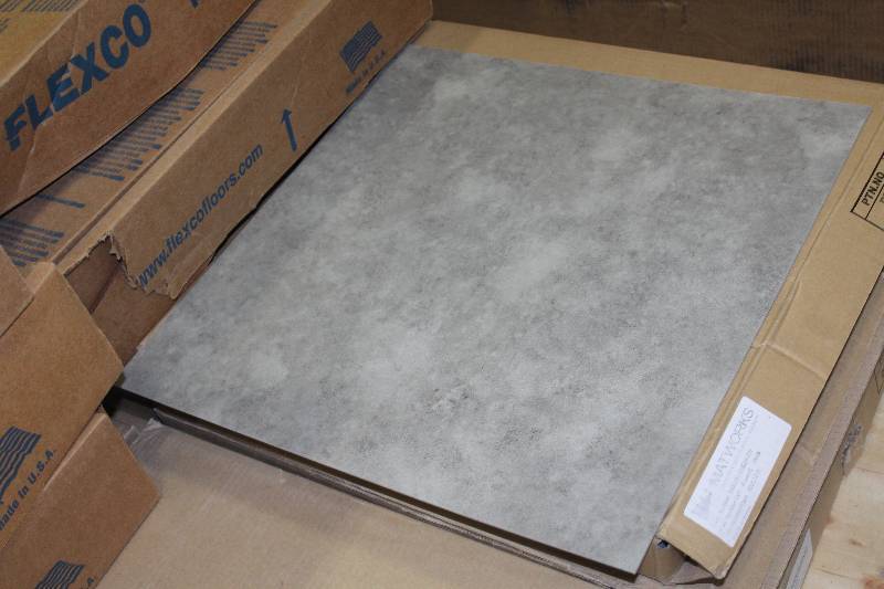 lot 143 image: 12 Pallet Lot of (14) Boxes of Matworks 24x24in. Vinyl Flooring