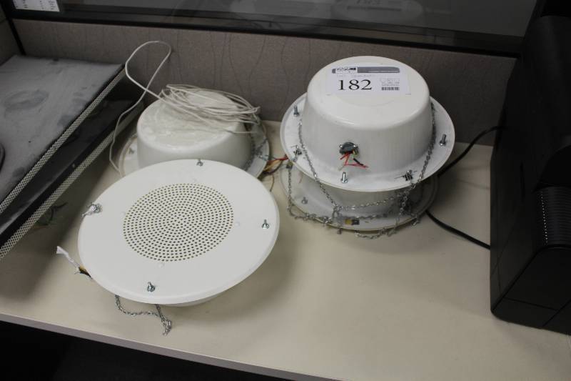 lot 182 image: Lot of (4) Wired Ceiling Speakers