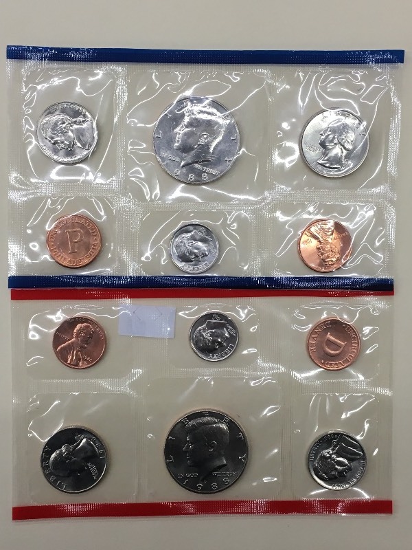 1988 P & D - United States Mint Unc...