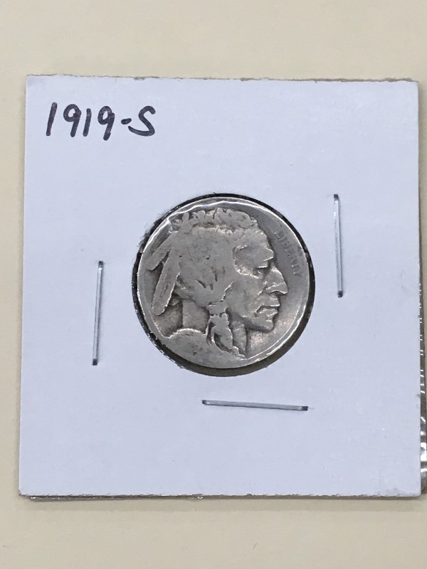 1919 S - Buffalo Head Nickel - Circ...