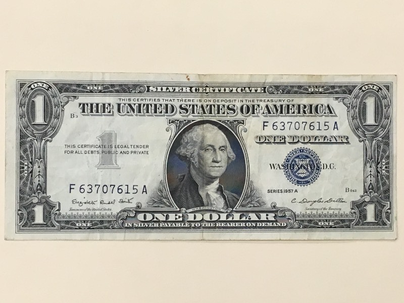 1957 A - $1 United States Silver Ce...