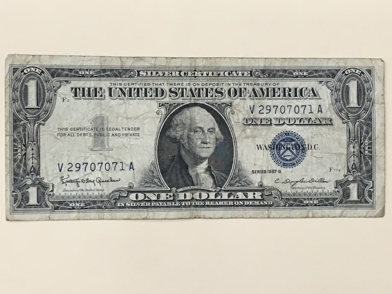 1957 B - $1 United States Silver Ce...