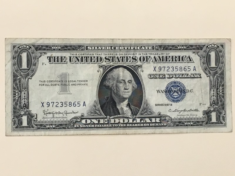 1957 B - $1 United States Silver Ce...