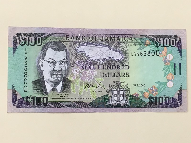 2000 - $100 Dollars - Bank of Jamai...