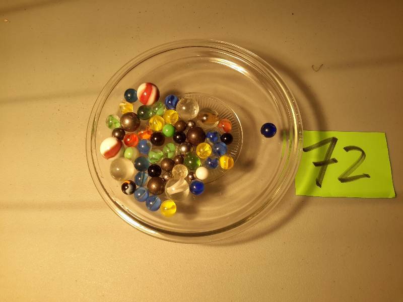 lot 72 image: Vintage Marbles as shown