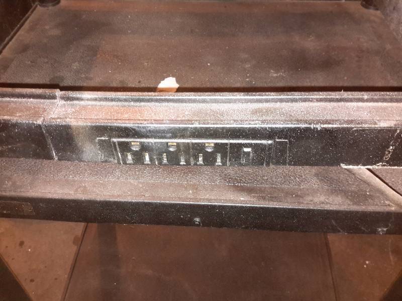 lot 23 image: Black, Heavy Plastic Audio Visual Cart