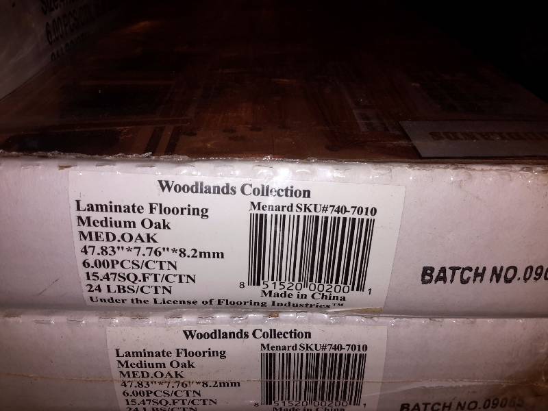 lot 105 image: WOODlands Collection Laminate Flooring