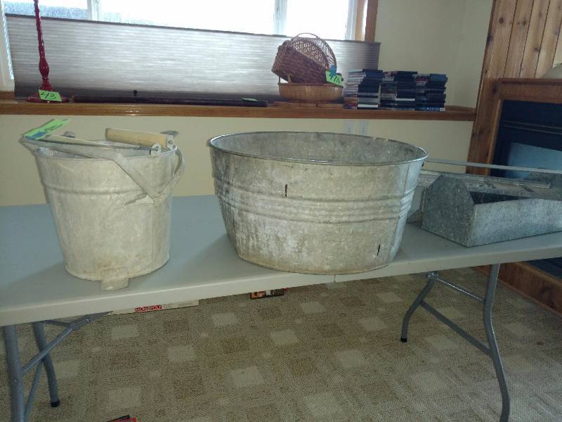 lot 66 image: Misc. Galvanized items