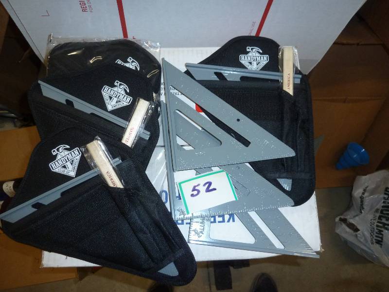 lot 52 image: 6 speed squares with holsters all n...