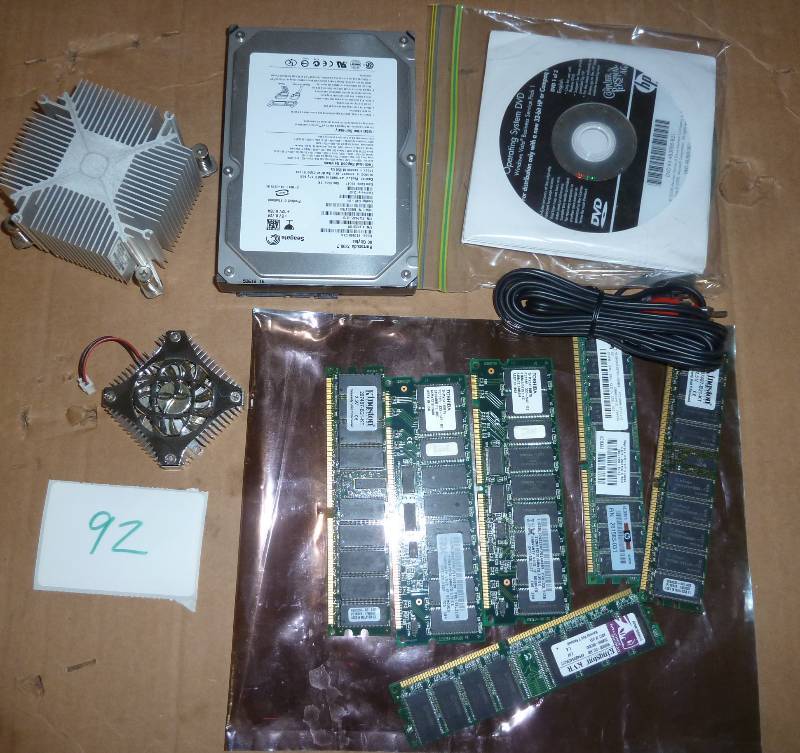lot 92 image: computer memory 80gb seagate  hard ...