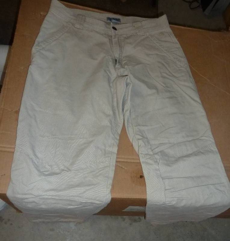 lot 112 image: mens jeans tan and flannel lined 32...