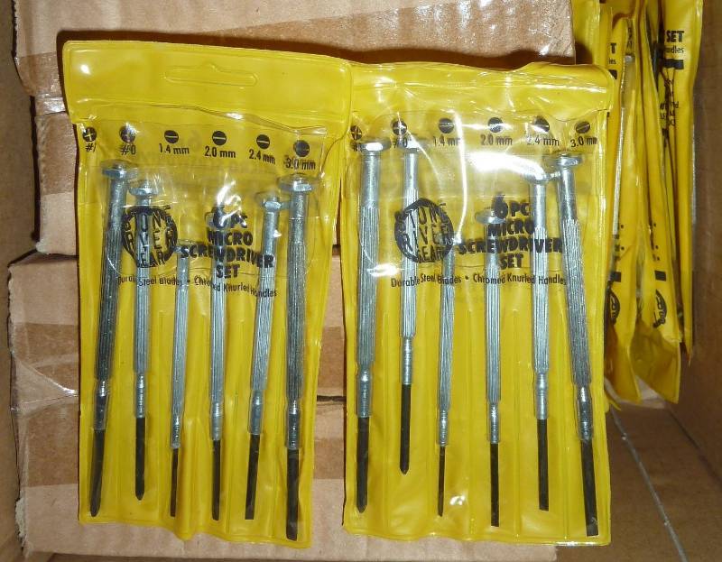 lot 117 image: 20 micro screwdriver sets for eyegl...