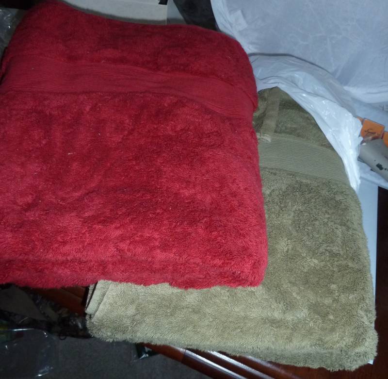 lot 138 image: 2 Large Bath Sheets Like New ...