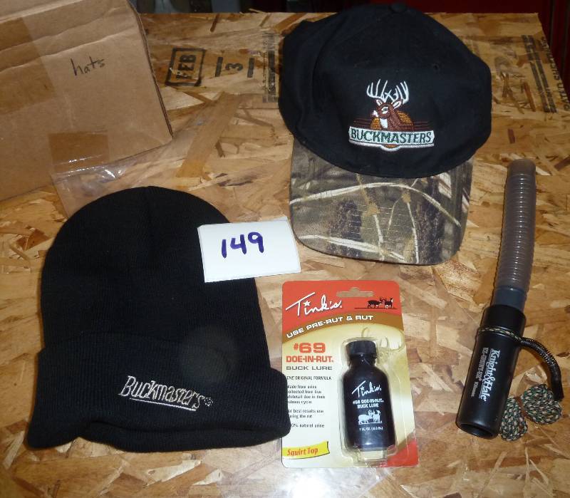 lot 149 image: new stocking cap and ball cap from ...