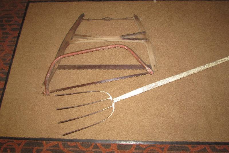 Old Saws and Pitch Fork