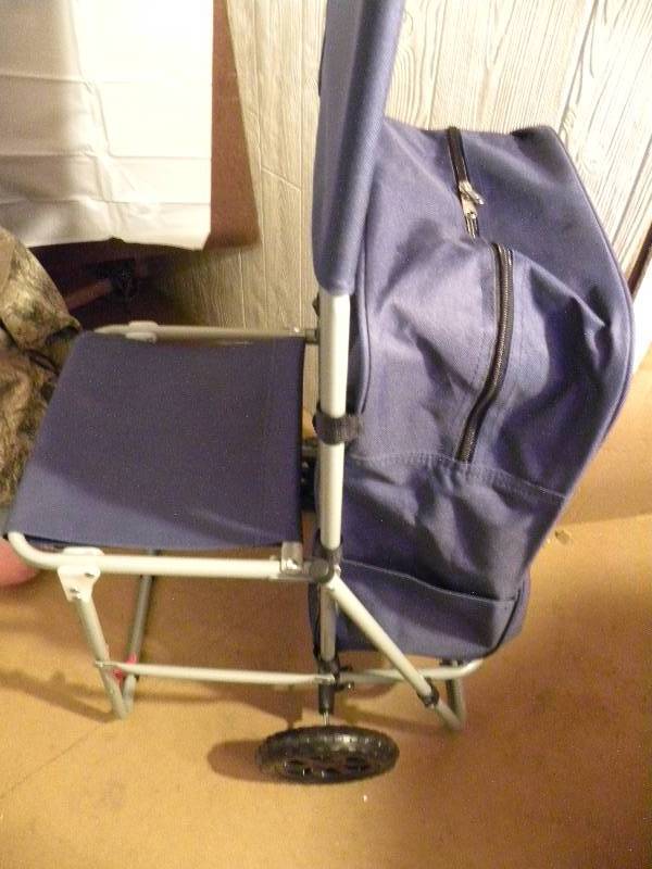 folding seat with storage