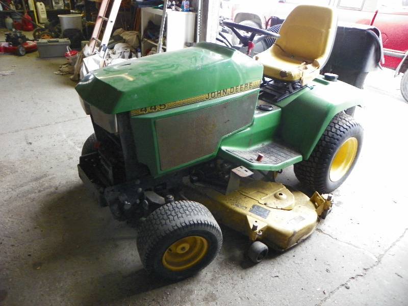 lot 18 image: John Deere 445 Tractor 54 Mowing Deck