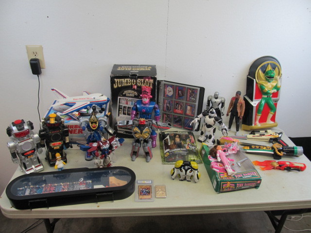Large Lot of 80s-90s Toys Power Rangers etc.