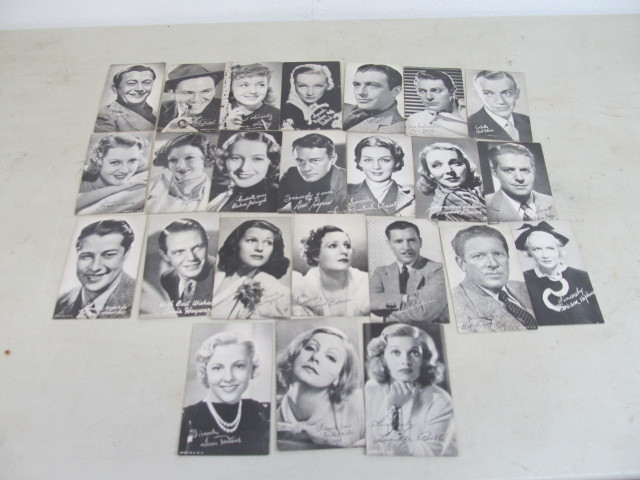 Large Lot of 1930s-40s Hollywood Arcade Cards