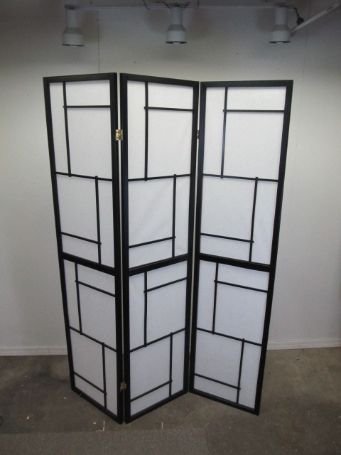 Mint Condition Black & White Room Divider Screen