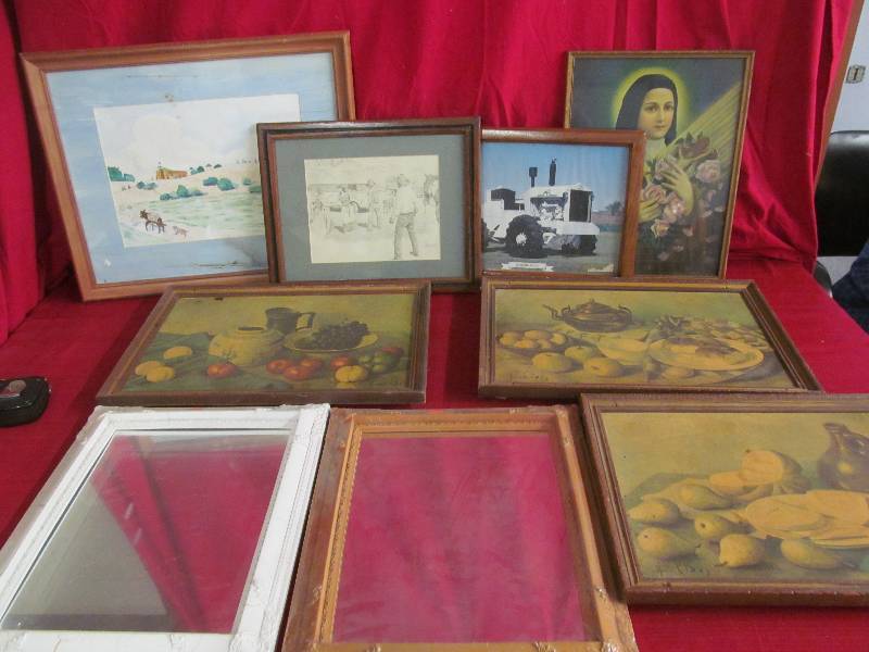 vintage pictures, mirrors