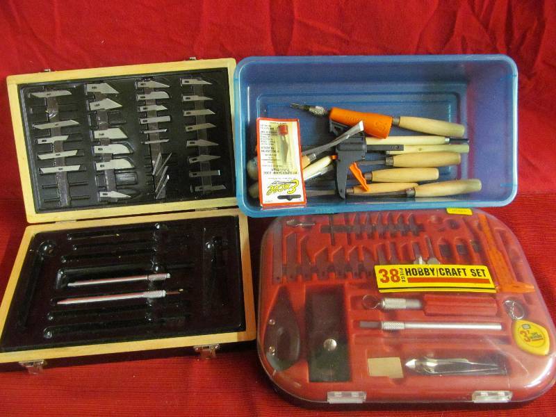 Xacto kit, hobby set, wood carving tools