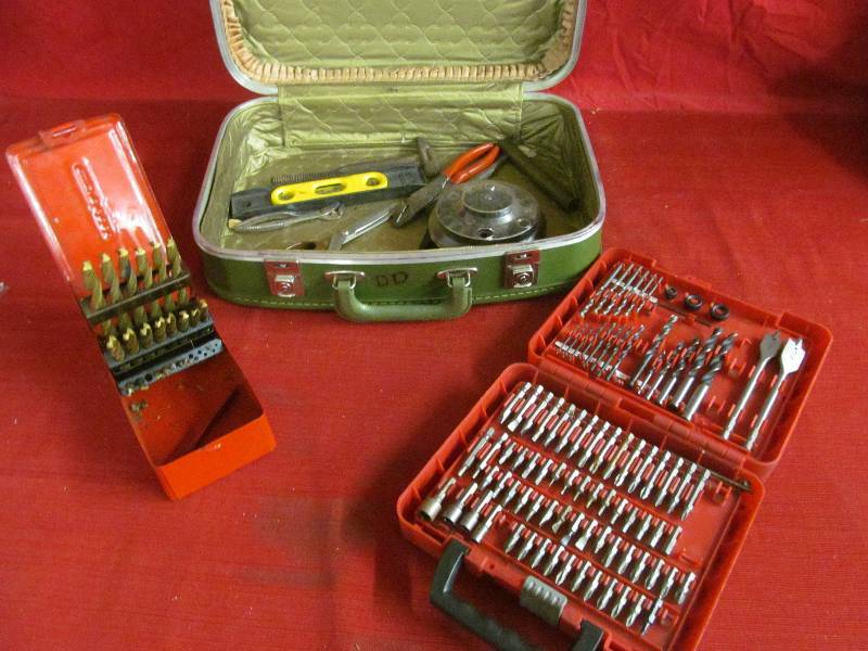 vintage suitcase, tools