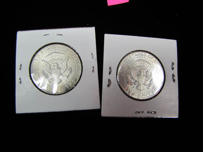 2 Kennedy Half Dollars