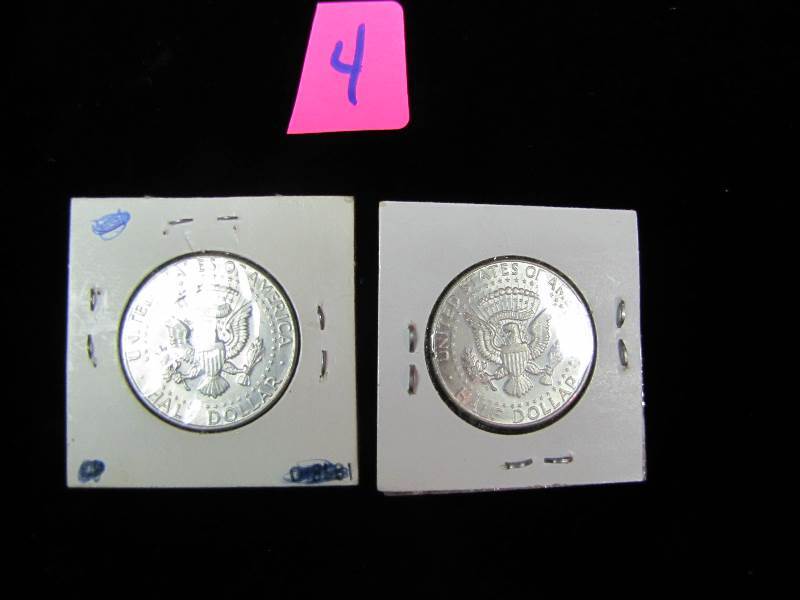 2 Kennedy Half Dollars