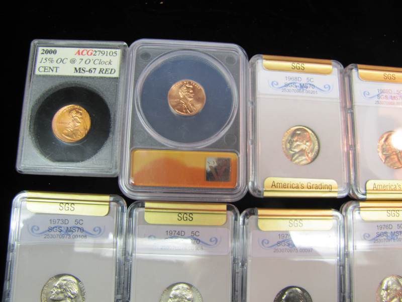 Graded Nickels 1968D - 1979D