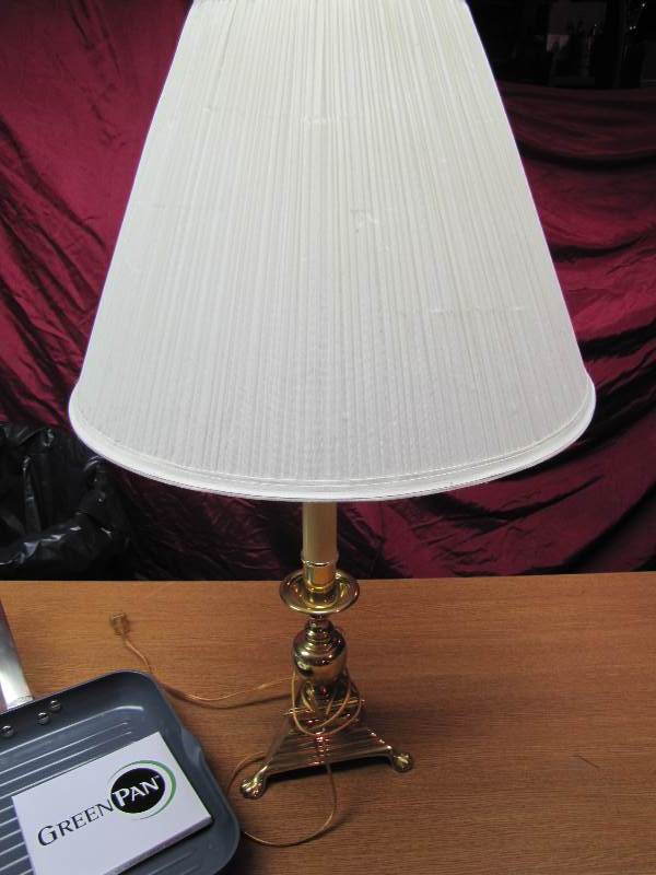 Green Pan new & Brass Lamp