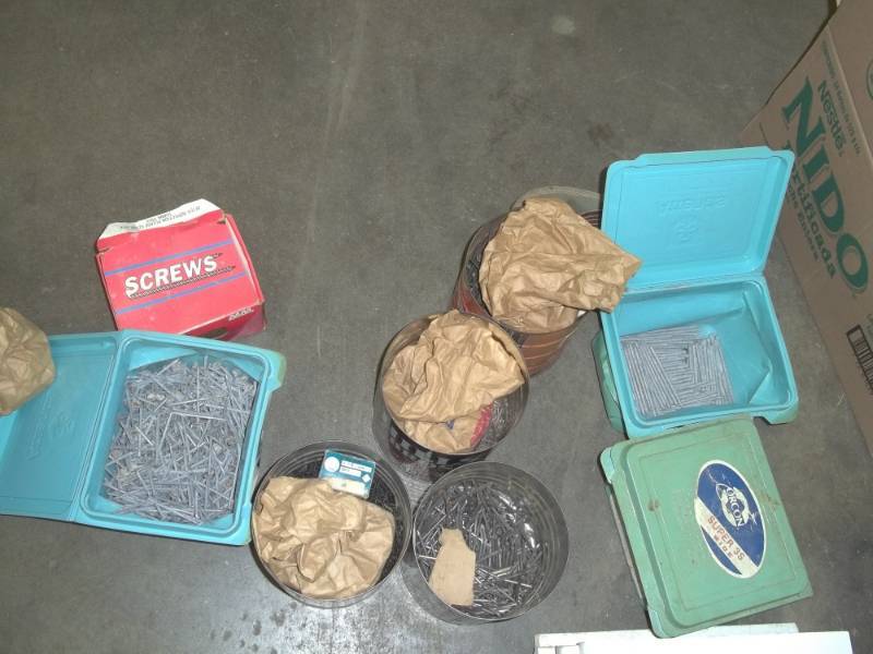 lot 43 image: Containers of assorted nails