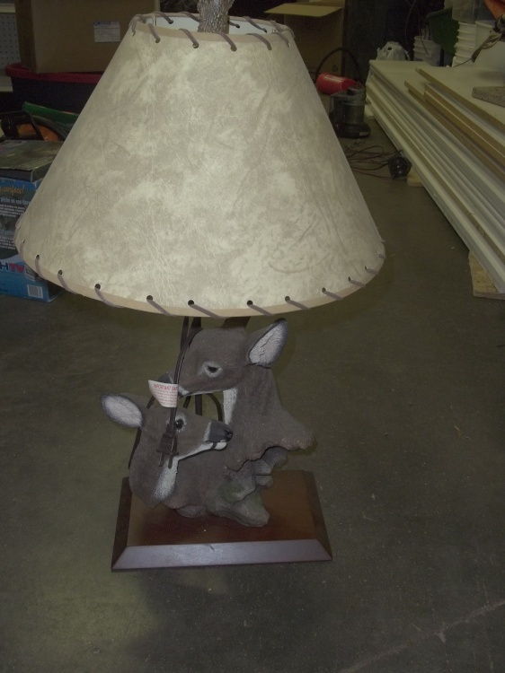 lot 79 image: Deer lamp