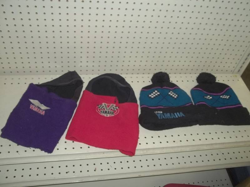 lot 87 image: 2 Yamaha stocking hats and 2 Balaclavas